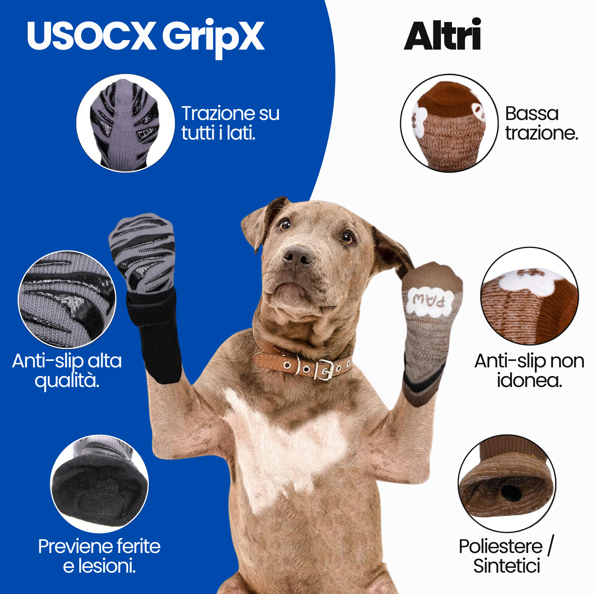 GripX | calzini anti-slip per cani